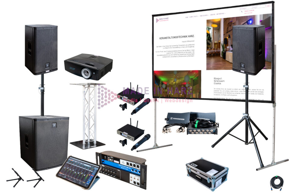 Tagungstechnik Magdeburg Tontechnik Beamer Leinwand Funkmikrofon